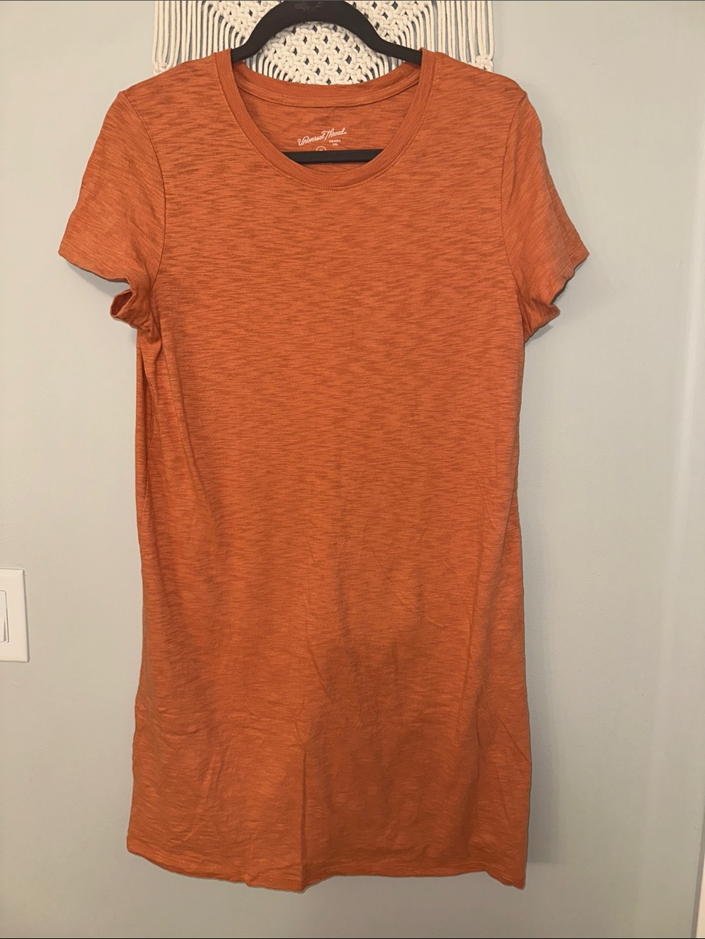 Universal Thread Burnt Orange Short Sleeve Mini Dress
